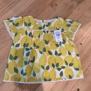 Mini Boden Lemon Shirt 2T/3T
